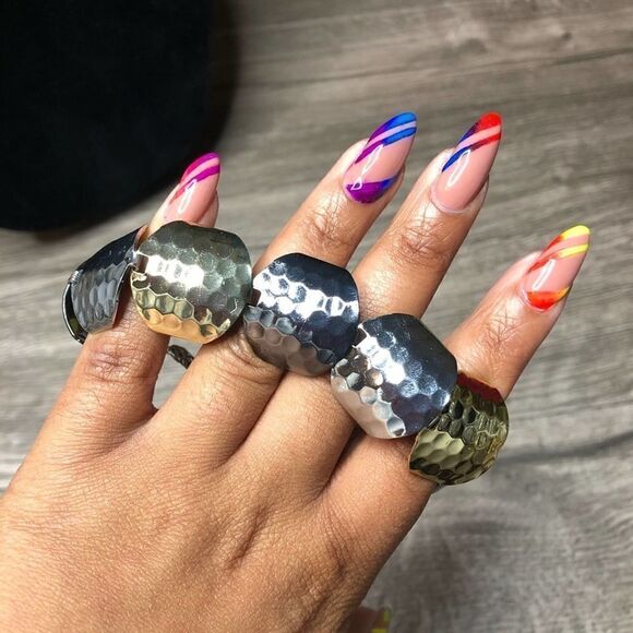 2/$20 Multi tone gold silver bronze bracelet - Picture 3 of 6